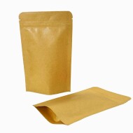 Pungi paper Kraft ziplock aluminizat - Stand-Up / set 30 buc.
